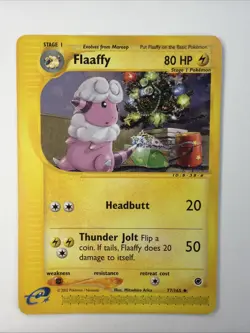 Flaaffy 77/165 Expedition Base Set TCG Vintage NM/LP Uncommon Pokemon - Image 1