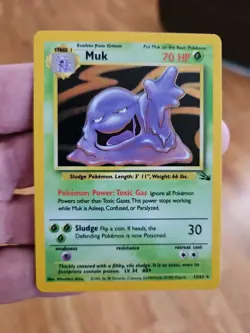 Muk 13/62 Fossil Set Holo Rare Pokemon WOTC Lightly Played - Image 1