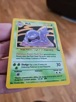 Muk 13/62 Fossil Set Holo Rare Pokemon WOTC Lightly Played - Image 2