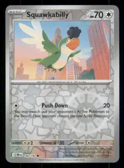 Squawkabilly SV10: Destined Rivals #160/182 Common Reverse Holo Pokemon NM - Image 1
