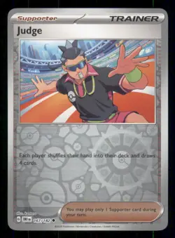 Judge SV10: Destined Rivals #167/182 Uncommon Reverse Holo Pokemon NM - Image 1