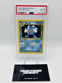 PSA 9 Carte Pokemon Tartard 13/102 Edition 2 Set de Base Wizards Fr - Image 1