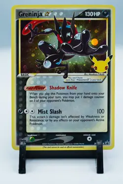 2021 POKEMON SWSH PROMO CELEBRATIONS ETB #144 GRENINJA-GOLD STAR SWSH144 STAR - Image 5