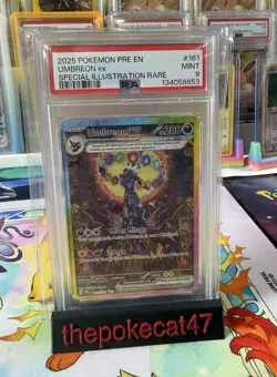 Pokemon Umbreon EX Prismatic Evolutions 161/131 Sir PSA 9 Mint - Image 1