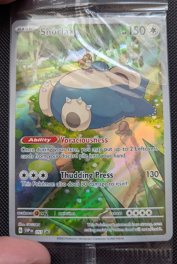 Pokemon Snorlax 051 from ETB 151 S&V/Sw&Sh NM Condition Promo Black Star Sealed - Image 3