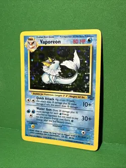 Pokemon TCG Vaporeon Jungle 12/64 Holo Rare 1999 The Pokemon Company Unlimited - Image 3
