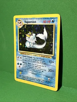 Pokemon TCG Vaporeon Jungle 12/64 Holo Rare 1999 The Pokemon Company Unlimited - Image 5