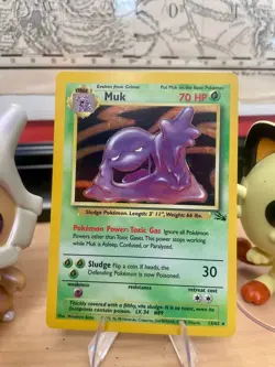 Pokemon Muk Holo Fossil LP 13/62 - Image 1