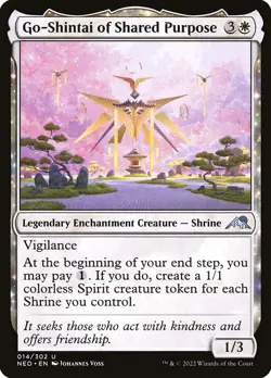 MTG Magic NEO Kamigawa Neon Dynasty - 1x EN NM 014 U Go-Shintai Shared Purpose - Image 1