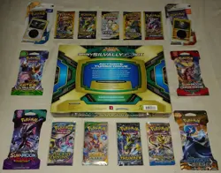👉👀SHINY SIVALLY GX BOX + A MIX OF OLD SCHOOL XY & SUN & MOON POKEMON PACKS - Image 4