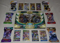 👉👀SHINY SIVALLY GX BOX + A MIX OF OLD SCHOOL XY & SUN & MOON POKEMON PACKS - Image 5
