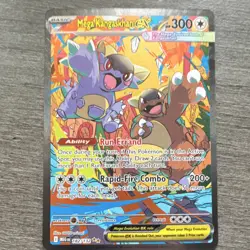 Pokemon Mega Kangaskhan EX 182/132 Me01: Mega Evolution Holo Rare - Image 1