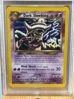 2002 POKEMON NEO DESTINY DARK SLOWKING #20 PSA9 MINT - Image 1