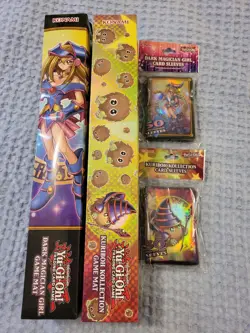 Yu-Gi-Oh Dark Magician Girl And Kuriboh Playmats And Matching Sleeves, Konami - Image 1