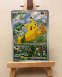 Pokemon TCG Pikachu 088 Sv: Scarlet & Violet Promo Cards Full Art Holo - Image 1