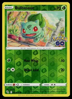 Pokemon Card Pokemon GO Bulbasaur 001/078 Reverse Holo Common - Image 1