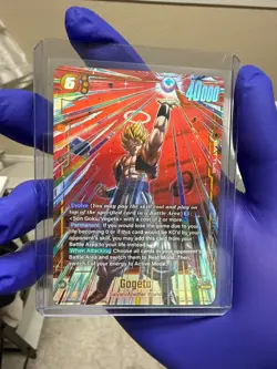 Gogeta FB09-122 Secret Rare Alternate Art Dual Evolution Dragon Ball Card Game - Image 1