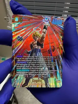 Gogeta FB09-122 Secret Rare Alternate Art Dual Evolution Dragon Ball Card Game - Image 3