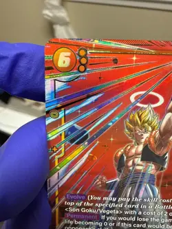 Gogeta FB09-122 Secret Rare Alternate Art Dual Evolution Dragon Ball Card Game - Image 5