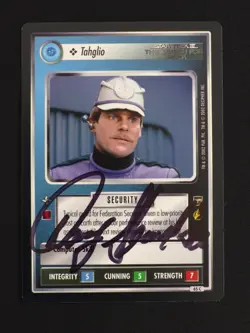Doug Shanklin Autographed Star Trek CCG Tahglio Card Signed Auto TCG - Image 1