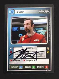 Boris Krutonog Autographed Star Trek CCG Lojur Card Signed Auto TCG - Image 1