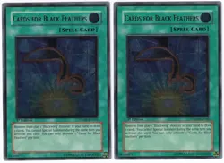 2x Cards for Black Feathers - (TSHD-EN046 - 1st Ed - Ultimate Rare) - VLP - Image 1