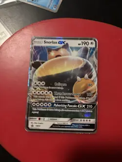 🔥 Pokemon Snorlax GX SM05 Promo Holo 190 HP English Basic Card 🔥 - Image 1