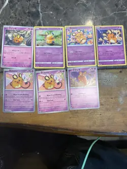 7 Different Dedenne Pokemon Cards 2 Japanese 5 English One Holo - Image 1