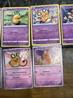 7 Different Dedenne Pokemon Cards 2 Japanese 5 English One Holo - Image 3