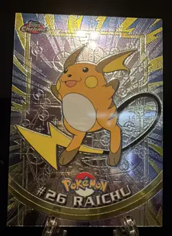 Topps Chrome 2000 Holo Pokemon Raichu #26 Pokemon Card - Image 1