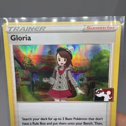 Gloria Holo Pokemon Prize Pack Series 2 Promo Pokemon Card NM/LP Play Stamp - Image 2