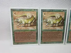 THICKET BASILISK X3 MAGIC THE GATHERING REVISED VINTAGE MTG TRADING CARD #215 - Image 3