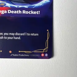Super Mega Death Rocket 252/298 Rare Trial Deck Riftbound TCG Sample Card - Image 4