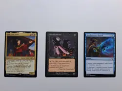 Lot of 3 Misprint/Error Cards. Crimped Edge. Fire Lord Zuko. Blood Celebrant. - Image 1