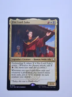 Lot of 3 Misprint/Error Cards. Crimped Edge. Fire Lord Zuko. Blood Celebrant. - Image 3