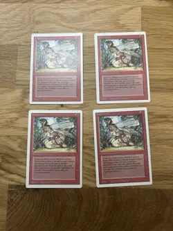4x Earthbind Revised Magic: The Gathering MTG Playset NM LP - Image 1