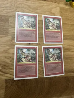 4x Earthbind Revised Magic: The Gathering MTG Playset NM LP - Image 2
