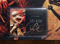 FORCE OF DESPAIR - Seb McKinnon signed playmat #25 + Certificate - Kickstarter - Image 2