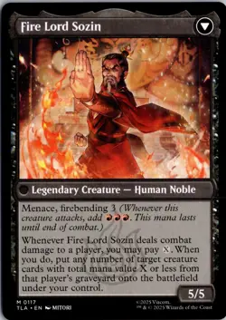 The Rise of Sozin M Avatar: The Last Airbender 117 NM Magic - Image 2