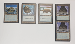 MTG Tempest Lot 23 Basic Land 1997 Old School Black Border LP 18/20 Unique Art - Image 2