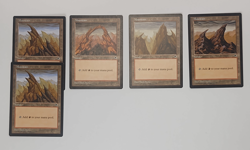MTG Tempest Lot 23 Basic Land 1997 Old School Black Border LP 18/20 Unique Art - Image 4