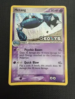 Metang - #40/107 - EX Deoxys - Stamped Reverse Holo Pokemon Nintendo English - Image 1