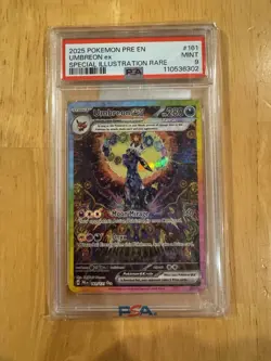Pokemon 2025 Umbreon ex 161/131 SIR Prismatic Evolutions PSA 9 - Image 1