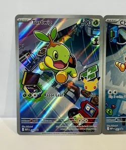 Pokemon TCG First Partner illustration Set Full Art Holo Piplup Turtwig Chimchar - Image 2