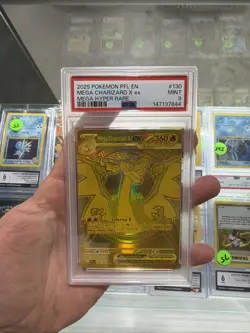 Pokemon Mega Charizard ex Phantasmal Flames 2025 #130 PSA 9 - Image 1