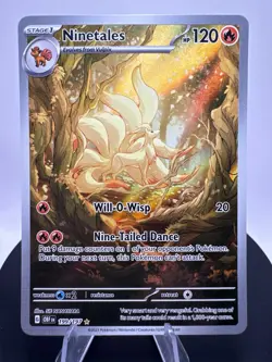 Pokemon OBF 199/197 - Obsidian Flames Ninetales Illustration Rare - NM - Image 1