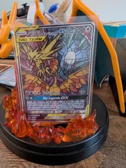 Pokemon TCG Hidden Fates Moltres, Zapdos, Articuno GX SM210 + Pikachu 151 - Image 1