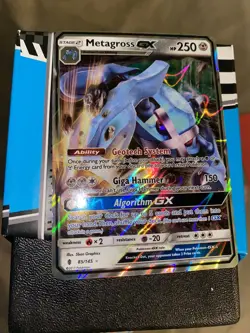 Pokemon Sun & Moon Guardians Rising Metagross gx 85 85/145 mint condition great - Image 1