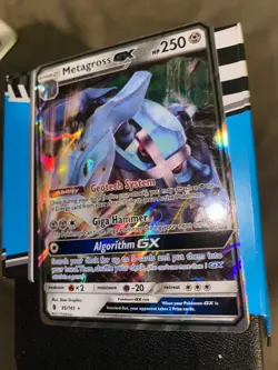 Pokemon Sun & Moon Guardians Rising Metagross gx 85 85/145 mint condition great - Image 3