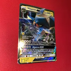 Pokemon Sun & Moon Guardians Rising Vikavolt gx 045 45/145 mint condition miscut - Image 1